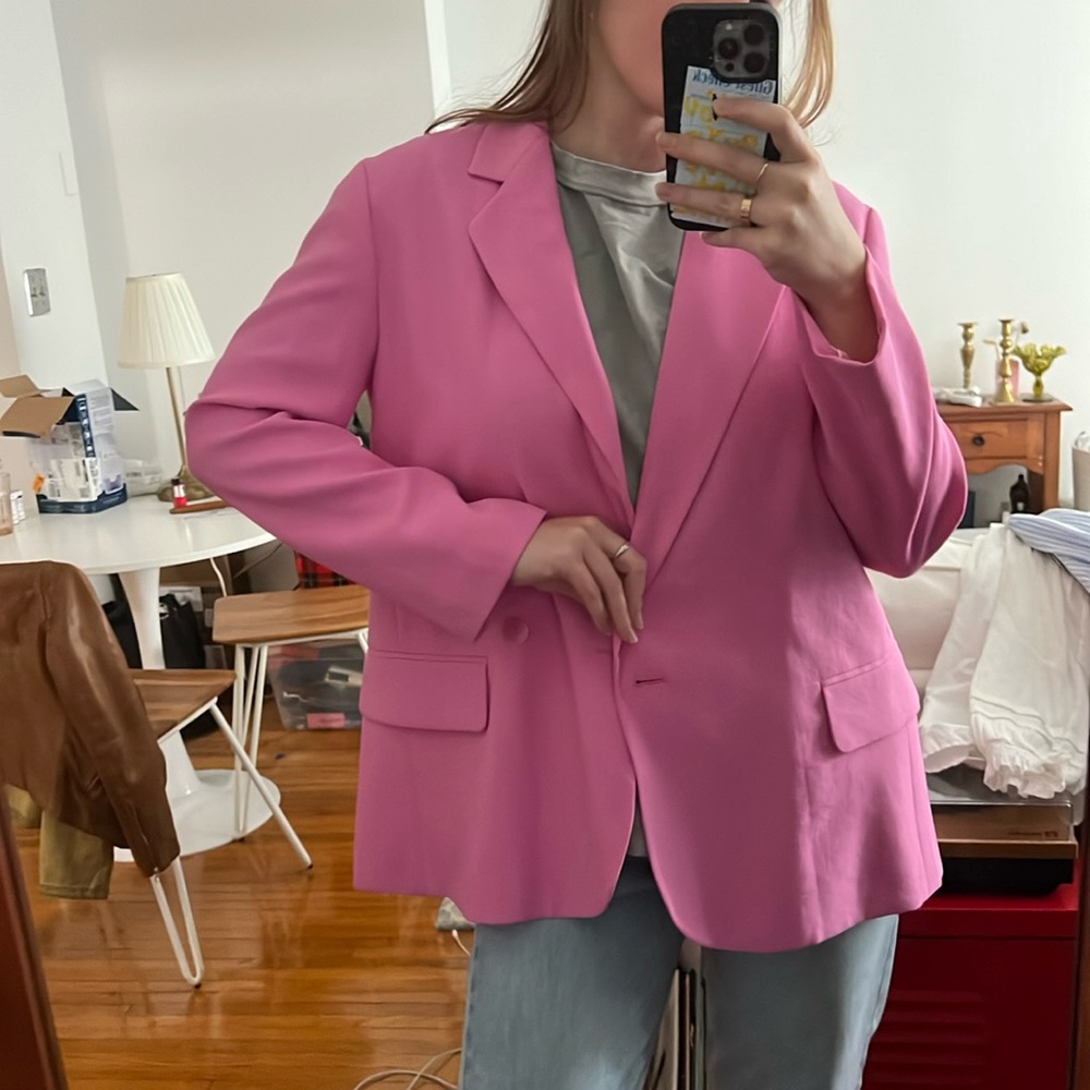 Oversized Pink Blazer